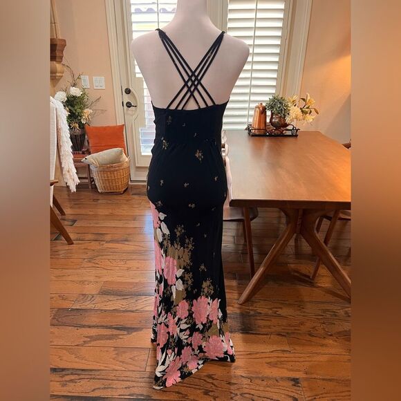 Free People Intimately Get To You Floral Lightweight Sleeveless Maxi Dress Sz S - Picture 5 of 12